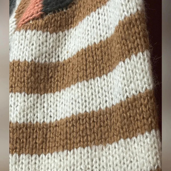 Madewell Balloon Sleeve Sweater in Stripe Mix Women’s Size S Wool/Alpaca - Picture 9 of 12